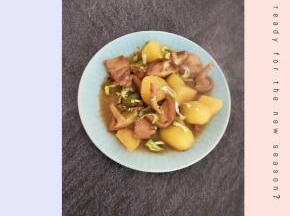 香菇炖土豆成品图