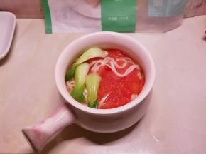 放入油菜心