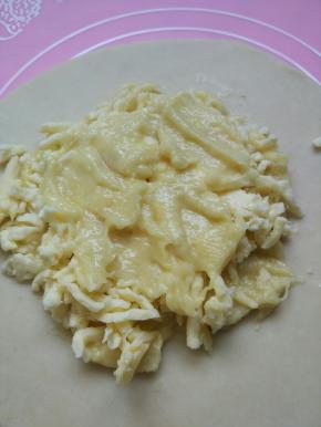 再抹一层榴莲肉