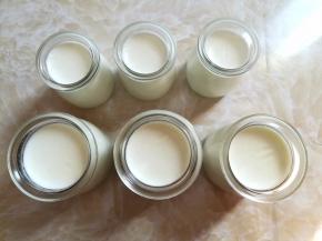 酸奶做好后取出加盖放冰箱冷藏