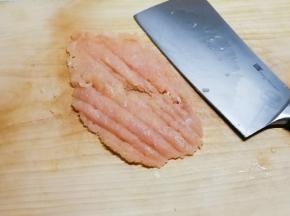 剁成鸡肉泥