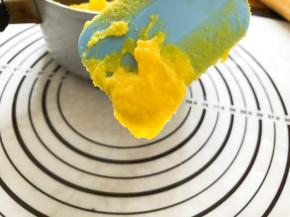 拉起面糊倒三角状态