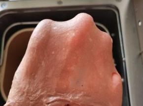 5、揉出扩展阶段即可，不用太薄的膜。
