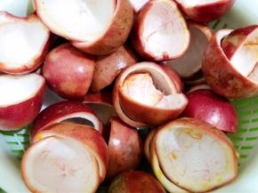 全部撕完后去蒂