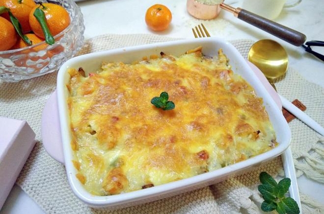鲜虾芝士焗饭