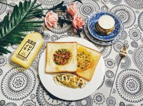 一份美味健康的吐司太阳蛋&吐司三文就搞定啦