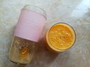 口感细腻丝滑的牛奶芒果汁