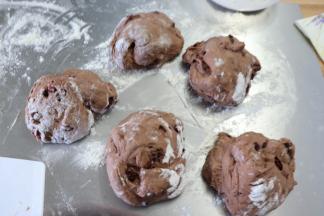 称重等分为5个小面团