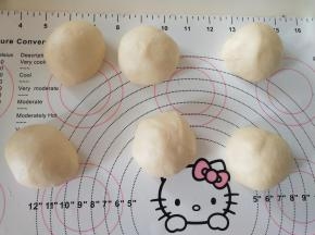 5、分成6份后松弛15分钟。