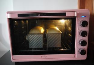 烤箱预热，上火140度，下火200度，放在烤箱最下层烘烤35分钟。