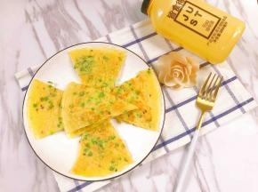 好吃的小葱芝麻鸡蛋饼
