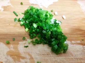 小葱切碎
