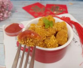 自制奥尔良鸡米花。