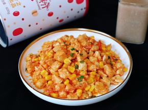 低脂茄汁鸡胸肉加上红豆薏米粉米糊。