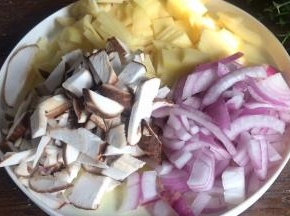 剩下的也切碎备用