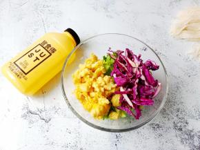 植物蛋、生菜、紫甘蓝放一起。