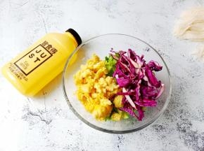 植物蛋、生菜、紫甘蓝放一起。