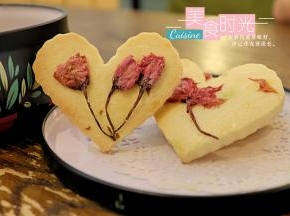 樱花曲奇成品图
