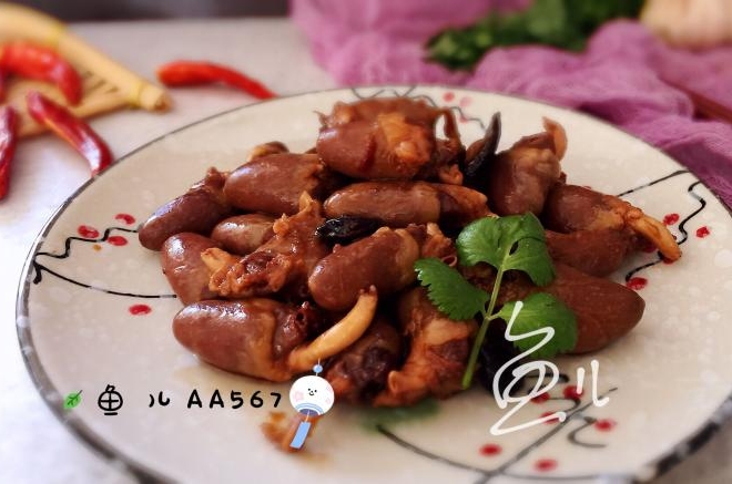 卤鸡心