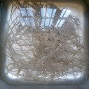 红薯粉丝用冷水泡软