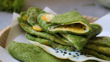 蔬菜鸡蛋饼，打包给你一份。