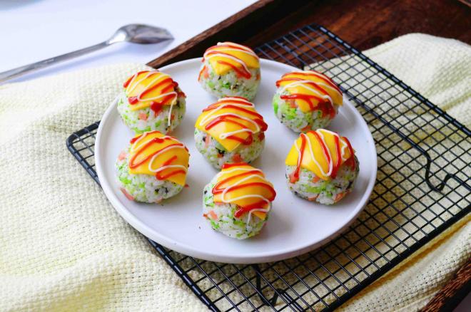 西兰花芝士饭团，专治宝宝不吃菜