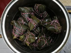 全部包好，排入干净锅里。