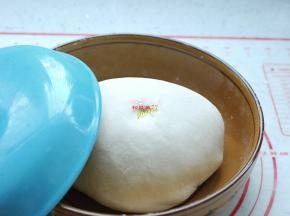 刚开始的面团会很粗糙、不够光滑，没关系的，过几分钟再揉一下，面团就会很柔润、很细腻了，馅饼的面团要比包子的面团软一些。盖上盖子，静置30分钟。