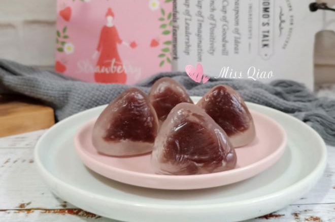 水晶粽子(低糖红豆沙馅)