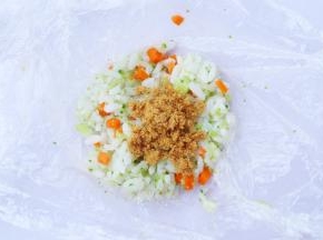 加肉松。