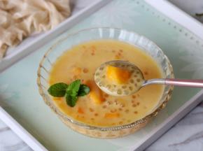 不加糖的芒果西米露，热量相对来说会低一些