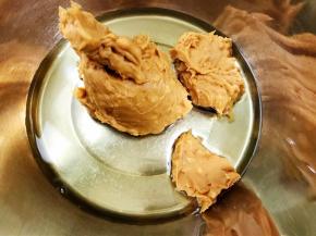 加入颗粒花生酱