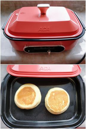 13. 盖上盖子，低火加热5分钟。 14. 再用锅铲翻面，继续盖上盖子，低火再加热5分钟。翻面的时候可以看到，底部没有粘连，而且上色很均匀，说明火力很均匀。