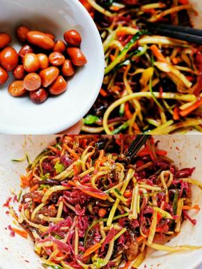 再来点花生再搅拌下