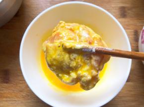 再裹一层鸡蛋液