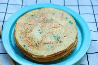 一份有营养的早餐，只需要一碗面粉一个蛋，搅一搅拌一拌，入锅就成饼，10分钟就做好，就是这么简单。