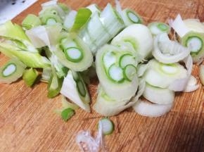 葱切碎