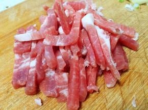 猪肉切丝