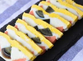 三色蒸蛋