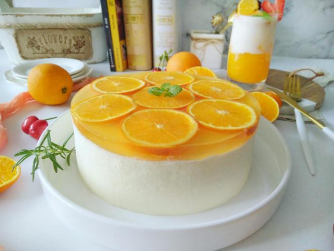 鲜橙芝士慕斯