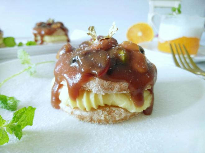 焦糖坚果达克瓦兹