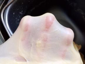 揉至完全阶段，出薄膜