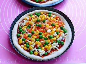 再撒上美国杂蔬。