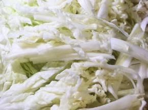 白菜洗净切丝