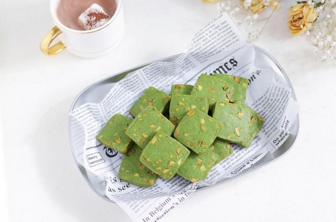 抹茶开心果饼干