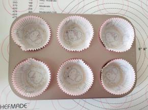 8、纸托放入学厨9020模具内。