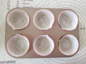 8、纸托放入学厨9020模具内。