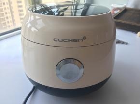 关上韩国酷晨电饭煲，按万能蒸功能。好啦，等着吧～