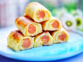 营养又美味，会爆浆的芝士火腿土司卷就做好啦～