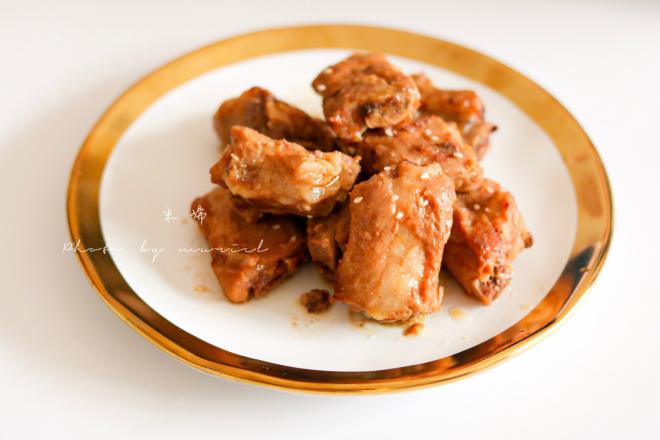 蜜汁蒸排骨+蒸米脱糖白米饭